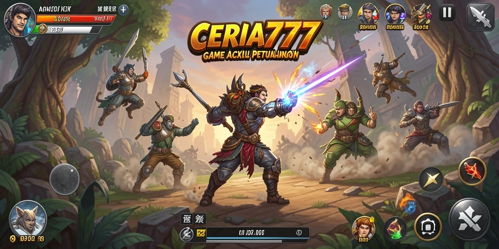 Tangkapan layar gameplay CERIA777 yang menampilkan aksi seru.