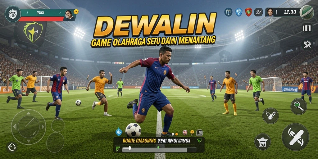 Tangkapan layar <strong>DEWALIN</strong> menunjukkan aksi seru dalam gameplay olahraga.