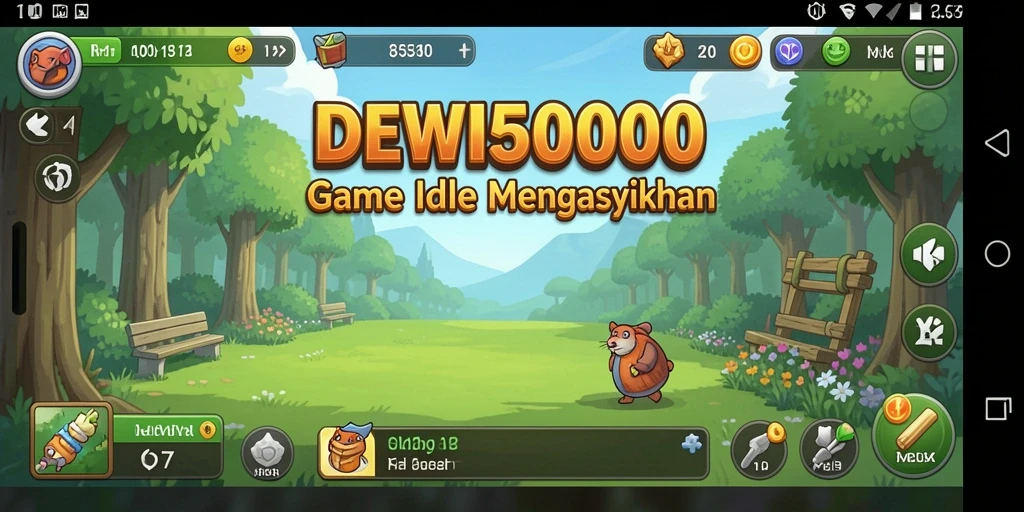 Tampilan gameplay DEWI5000 yang memanjakan mata.