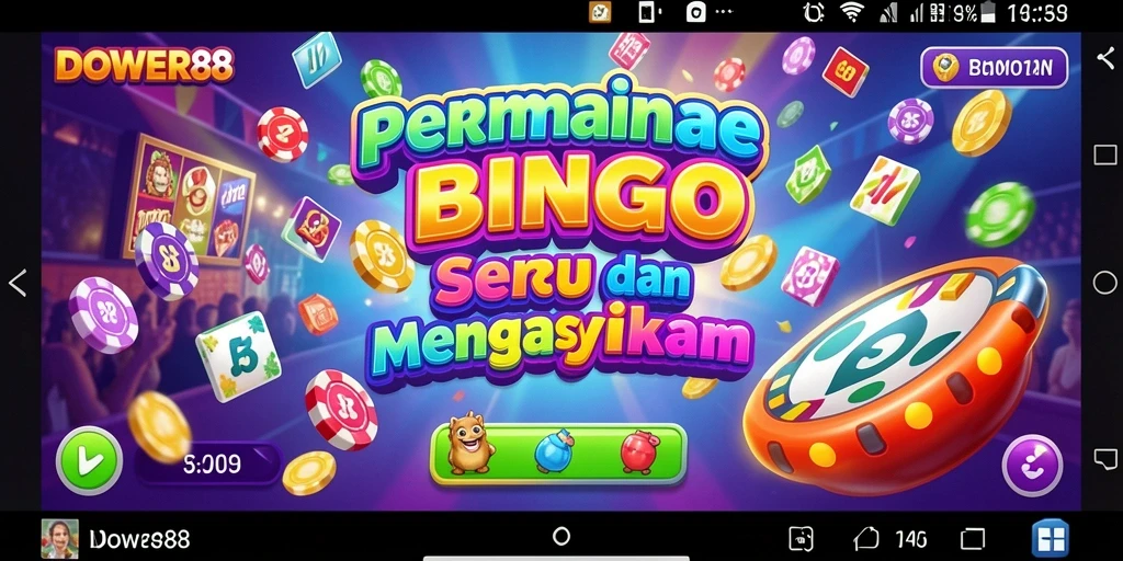 Tampilan gameplay Bingo yang menarik di DOWER88.