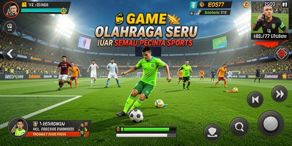 Gameplay EOS77 menampilkan aksi olahraga yang mendebarkan.