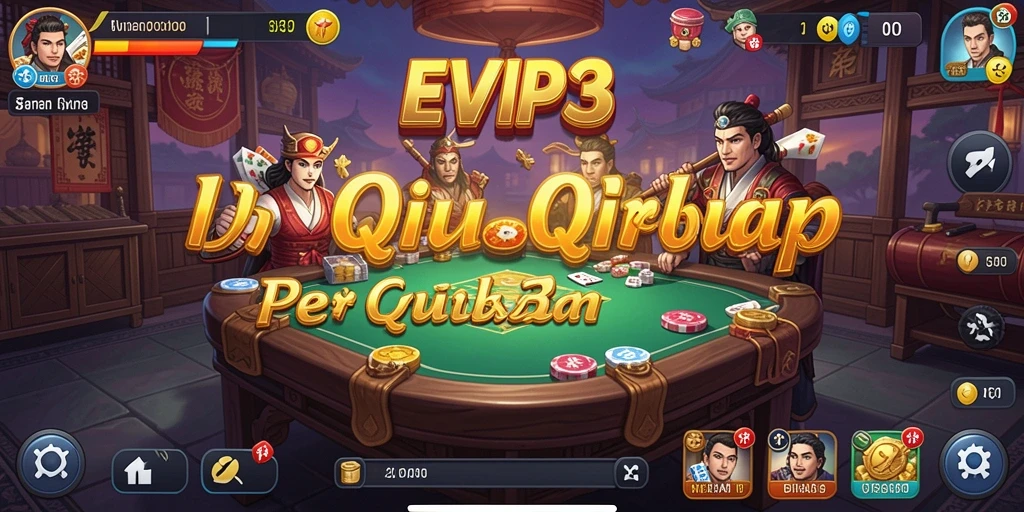 Tampilan gameplay QiuQiu yang seru dan menarik.