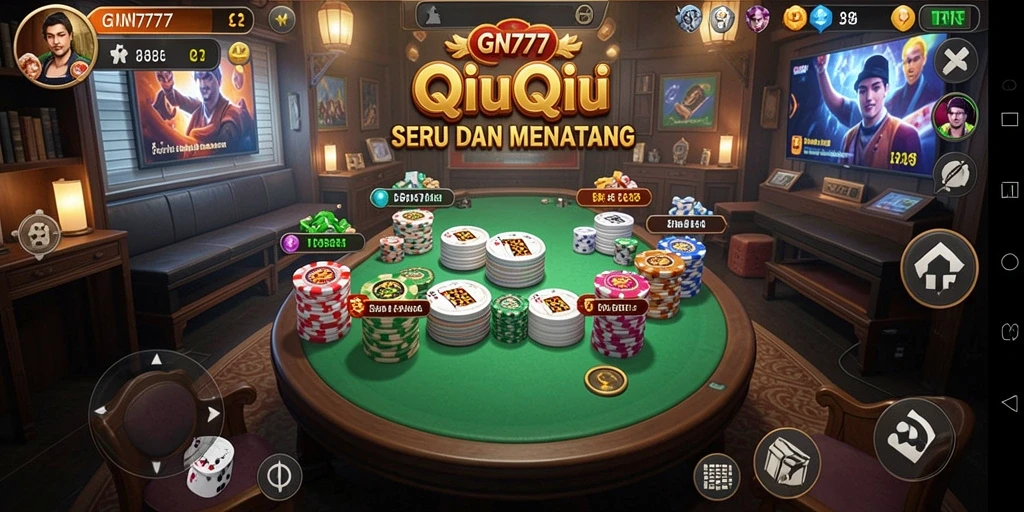 Gameplay seru dalam GN777 yang menunjukkan strategi QiuQiu.
