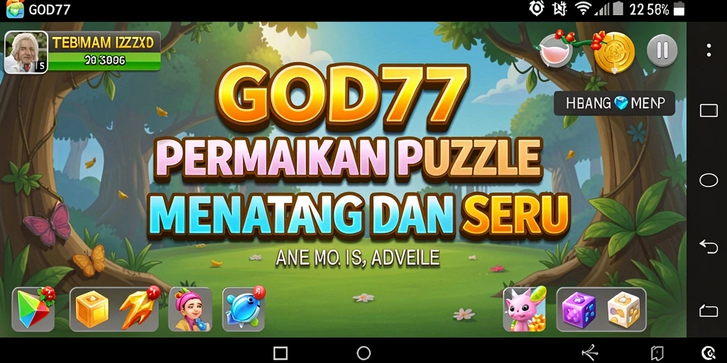 Tampilan gameplay GOD77 yang menakjubkan dan menantang.
