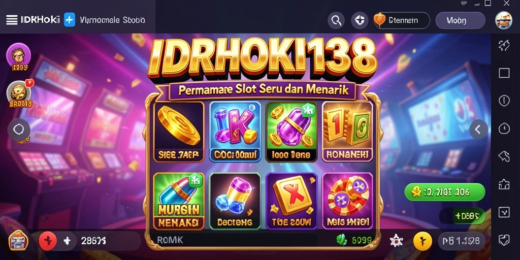 Tampilan gameplay menarik dari IDRHOKI138 menunjukkan keseruan slot.