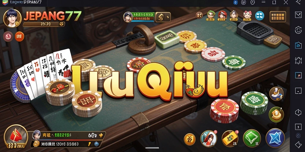 Tampilan gameplay QiuQiu yang seru dan menantang di JEPANG77.