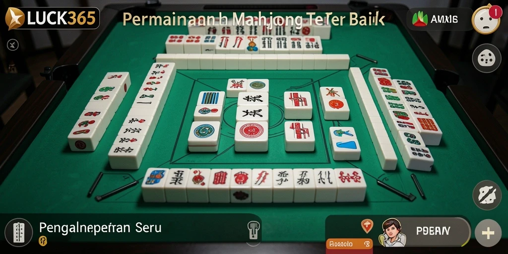 Tangkapan layar gameplay LUCK365 menampilkan keseruan bermain Mahjong.