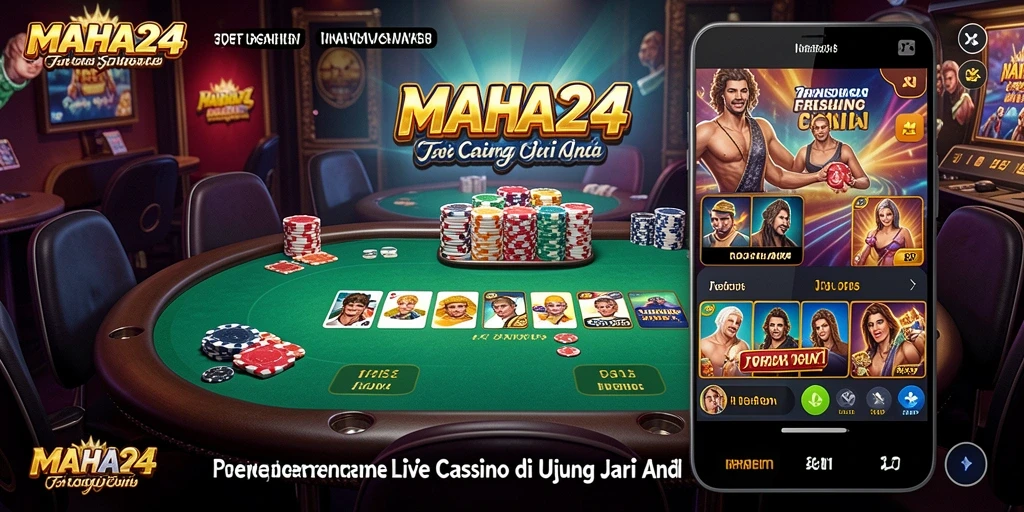 Tampilan gameplay MAHA24 yang mendebarkan di Live Casino.