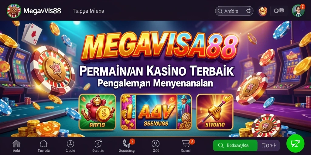Tampilan gameplay <strong>MEGAVISA88</strong> yang menarik di layar smartphone.