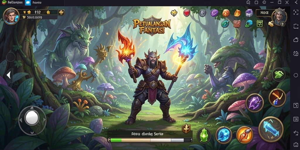 Tampilan gameplay <strong>N32</strong> yang memukau dengan dunia petualangan.