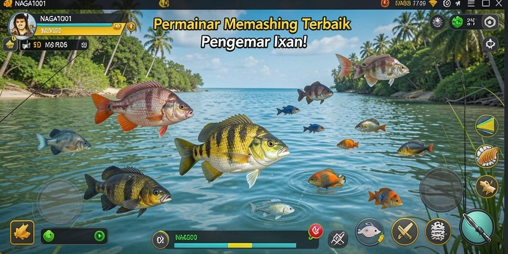 Tangkapan ikan besar dalam permainan NAGA1001 yang seru.