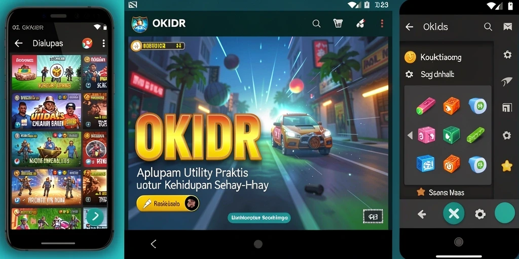Tampilan utama OKIDR yang sederhana dan informatif.