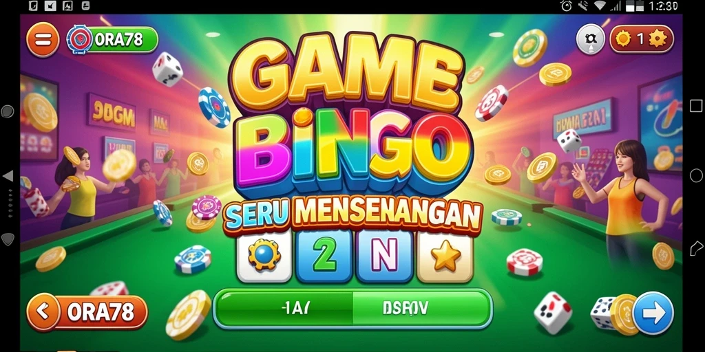 Tampilan menarik gameplay Bingo di ORA78.