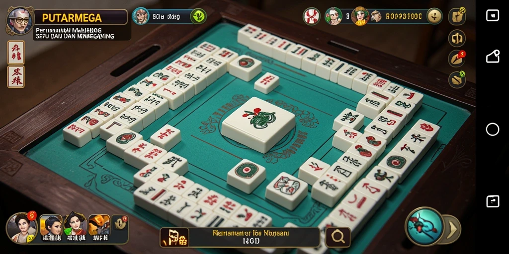 Tampilan gameplay Mahjong yang seru dan menantang di PUTARMEGA.