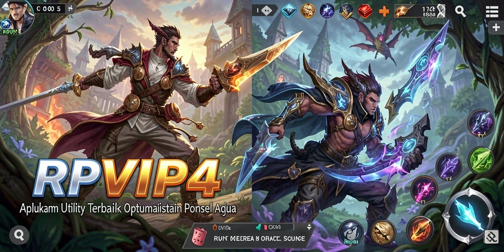 Screenshot RPVIP4 menampilkan fitur-fitur utama aplikasi Utility.