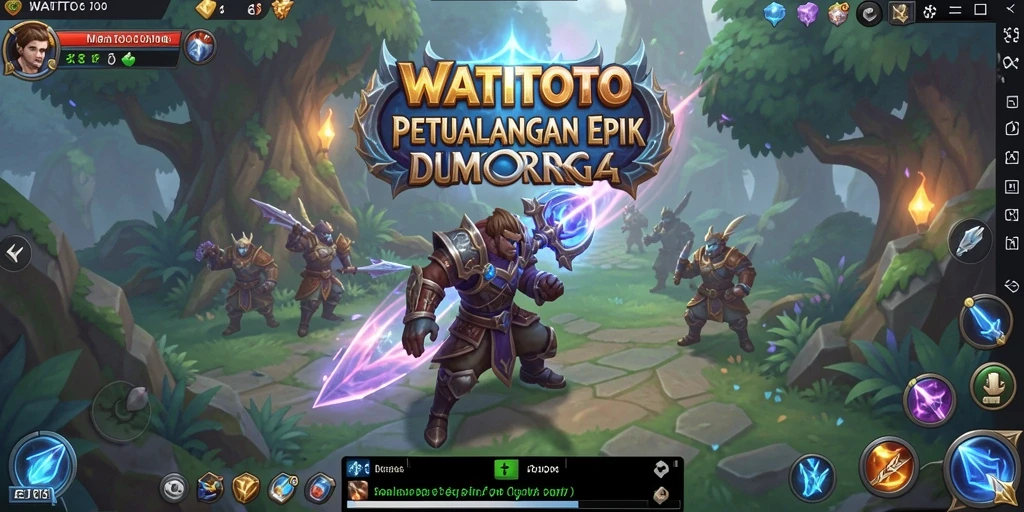 Gameplay seru WATITOTO menampilkan aksi mendebarkan di dunia MMORPG.