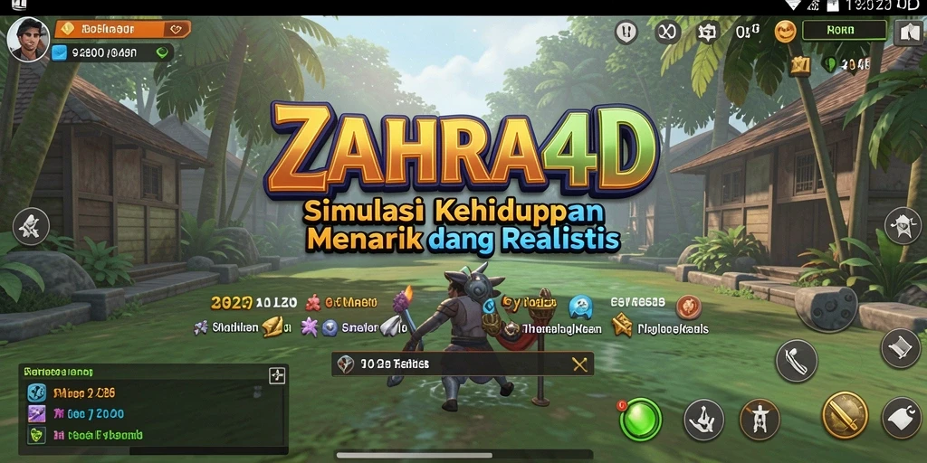 Tampilan menarik gameplay ZAHRA4D dalam simulasi kehidupan.